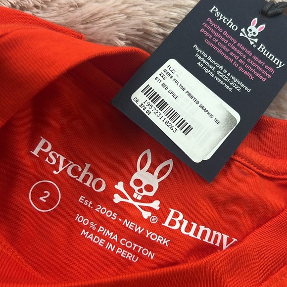 NWT PSYCHO BUNNY FULTON GRAPHIC TEE - Picture 3 of 4